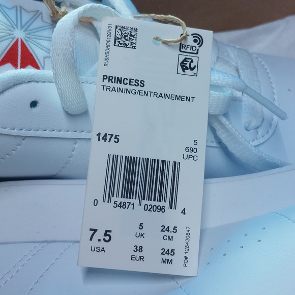 Women's reebok classic princess shoes size 7.5 - Picture 3 of 4